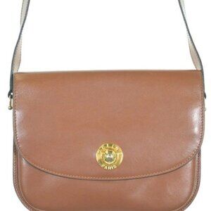 Celine Shoulder Bag Leather Brown